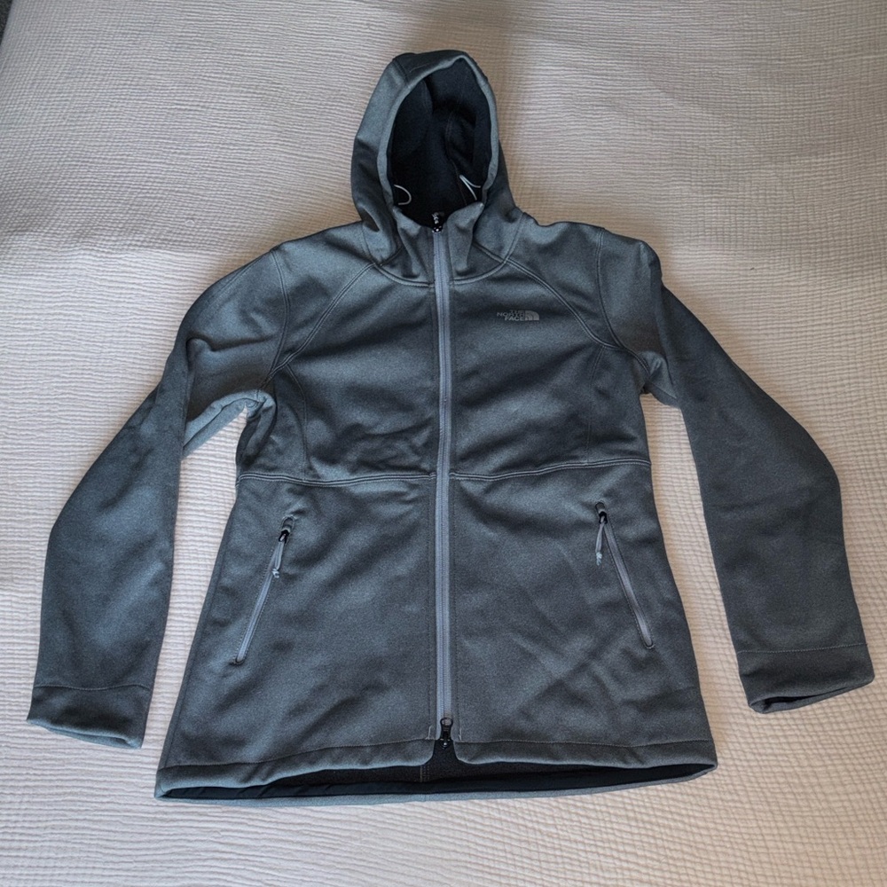 The North Face Women's Full-Zip Jacket With Hood Gray Size Small